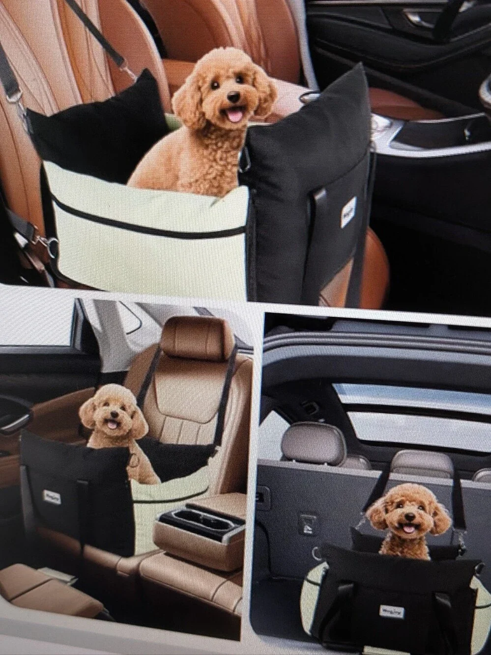 NEW WAGJOY SMALL DOG CAR SEAT CONVERTIBLE TOTE